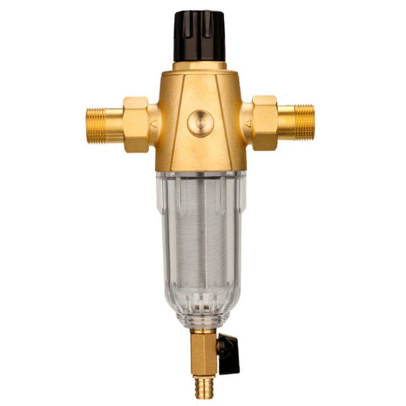 纯铜前置过滤器反冲洗带稳压力表自来水管道保护小家电净水器