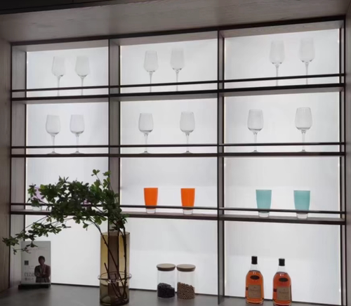 好来嘉背光置物架餐边柜隔断酒柜