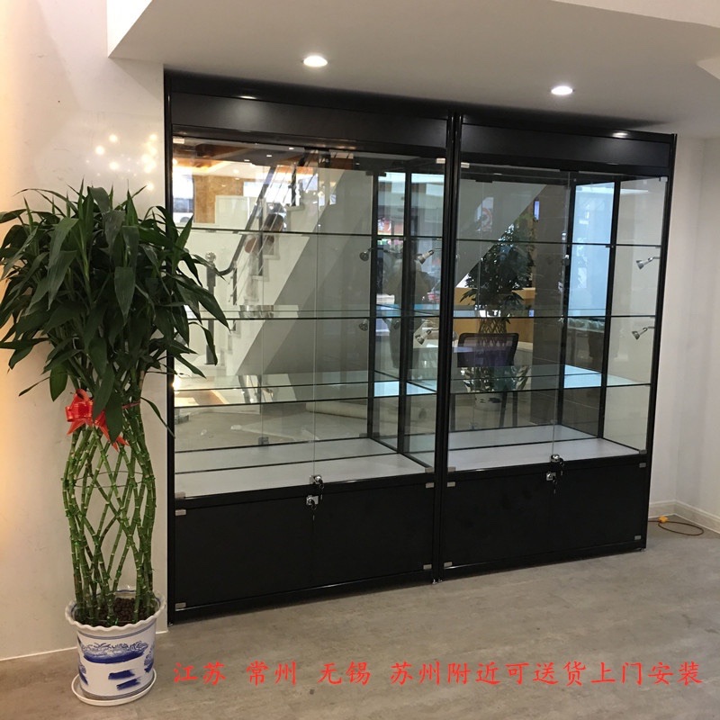 玻璃展示柜手办i汽车模型产品展示柜药房玻璃柜台礼品货架陈列柜