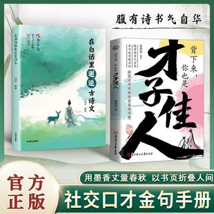 正版背下来你也是才子佳人在白话里邂逅古诗文腹有诗书气出口成章