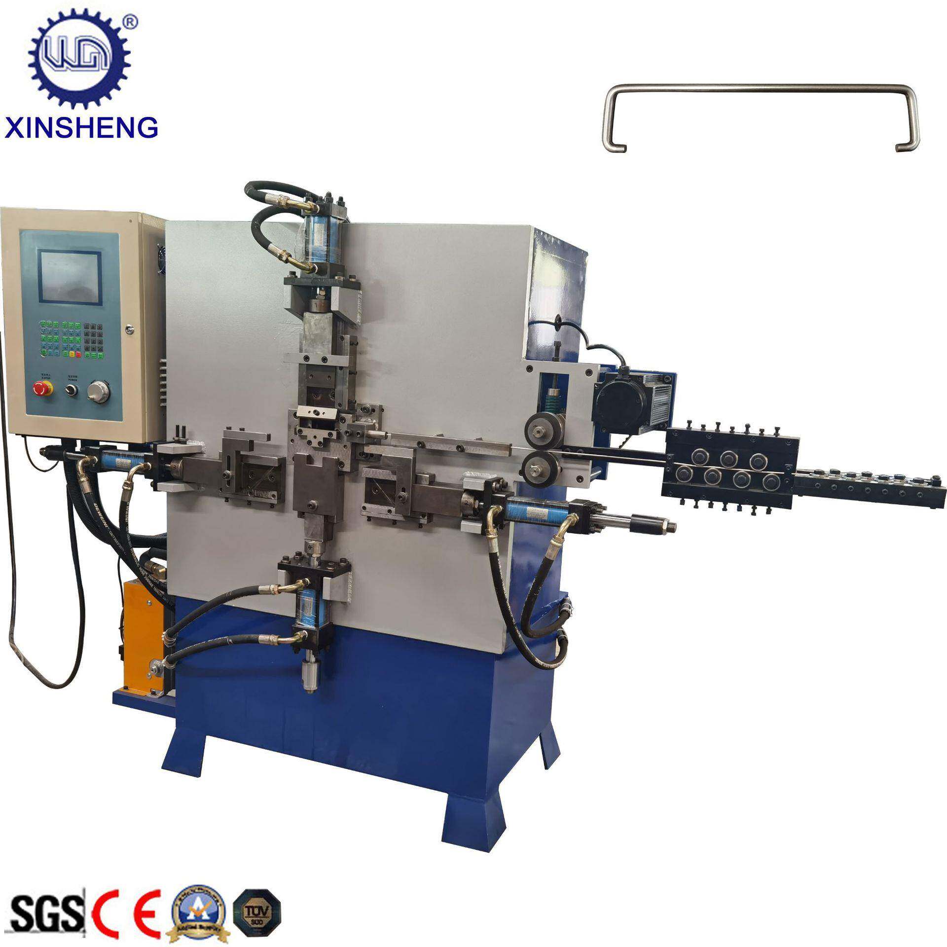 全自动数控线材液压折弯机金属线材打扣成型机自动折弯机