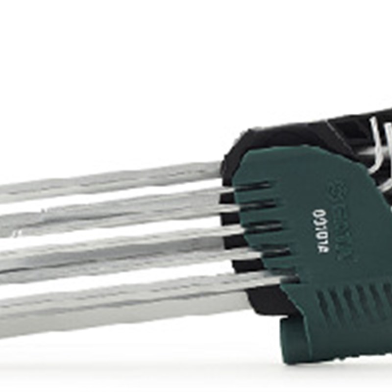 世达 9件套铬钒钢特长球头内六角扳手 09101A