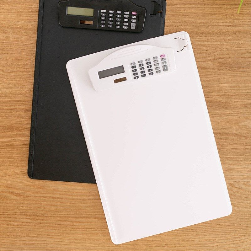 A4多功能文件夹板带计算器尺写字板书写板夹文件收纳塑料夹板点菜