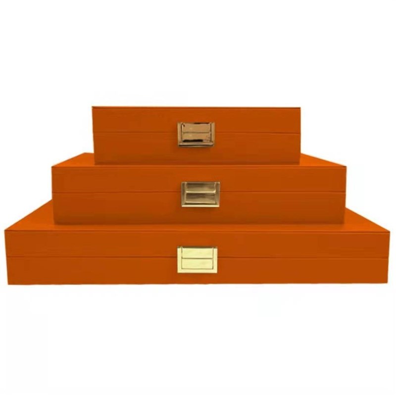 样板间床头柜衣帽间酒店展厅玄关创意软装装饰品收纳盒新中式摆件