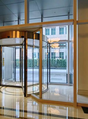 商场酒店感应旋转门三翼自动四翼厂家电动门