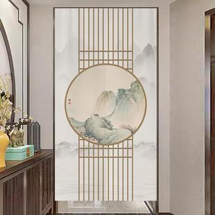 中国风门帘隔断帘玄关厕所帘子遮挡帘卧室房间家用卫生间挂帘 中式