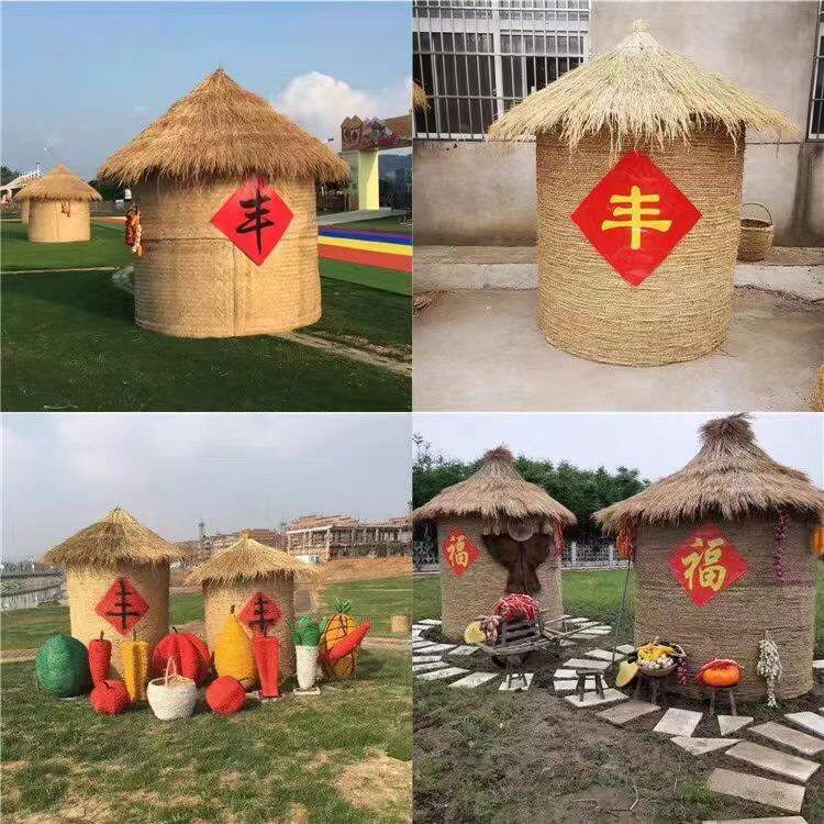 稻草人牛粮仓牛造型动物