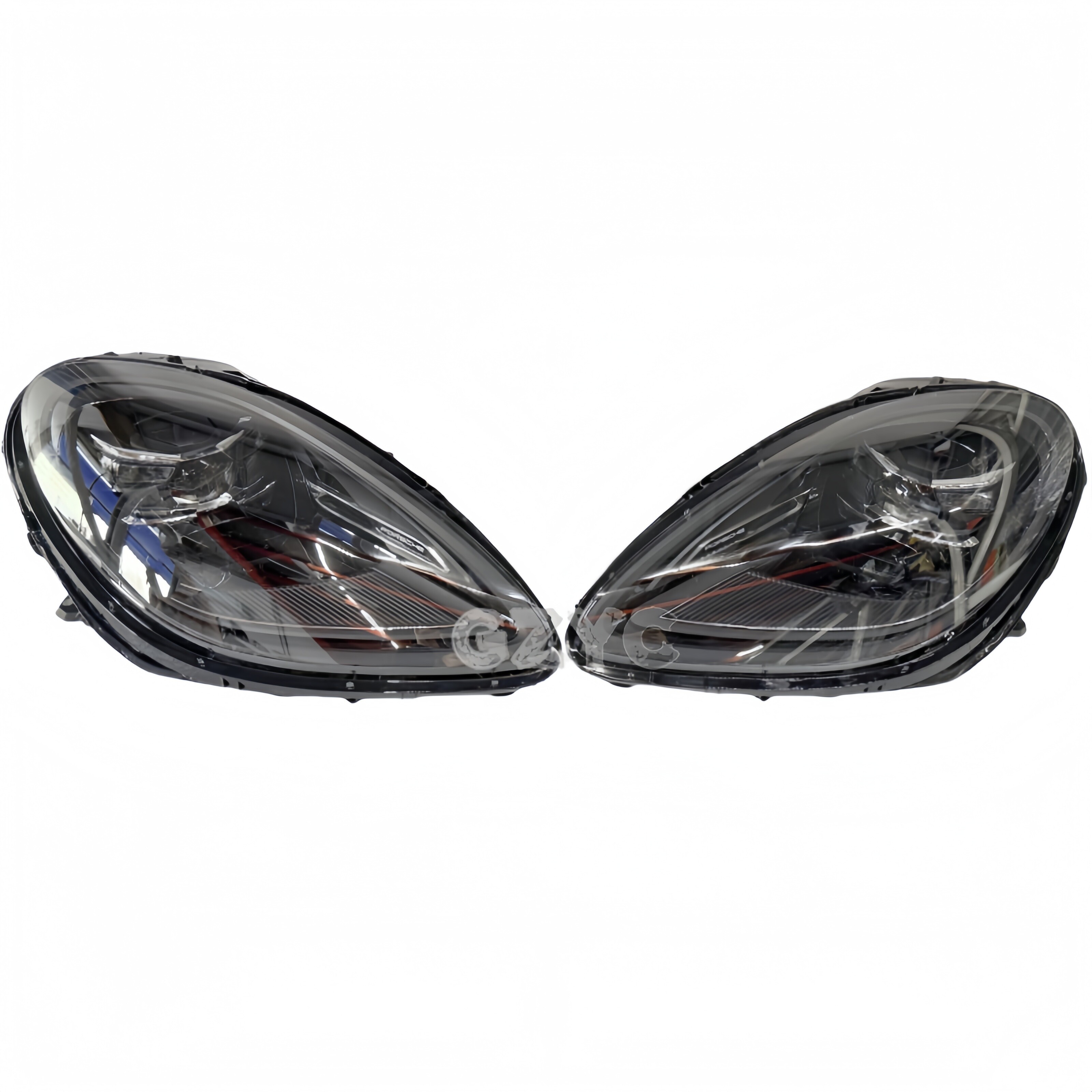 适用于保时捷玛卡大灯14-22款改装矩阵LED四眼大灯半总成拆车件