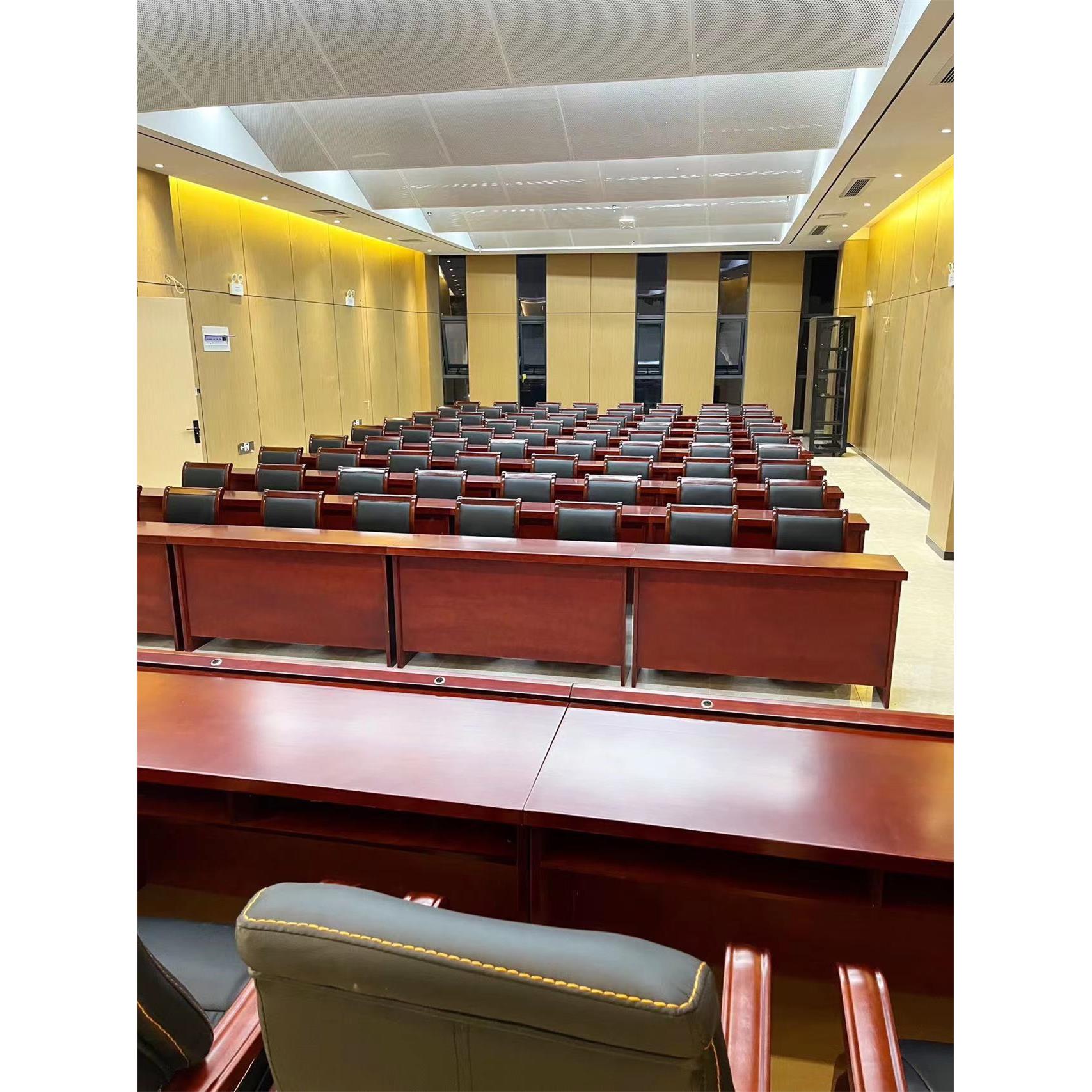 会议室桌椅组合长条桌双人实木条形会议桌小型会议条形桌培训桌椅