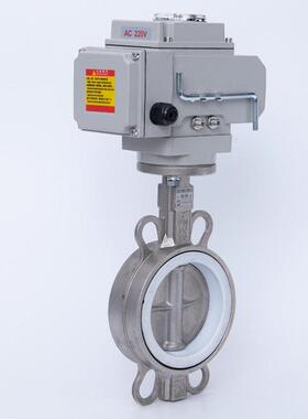 D971X/F-16P电动 304不锈钢 对夹蝶阀DN50 65 80 100 125 150 200