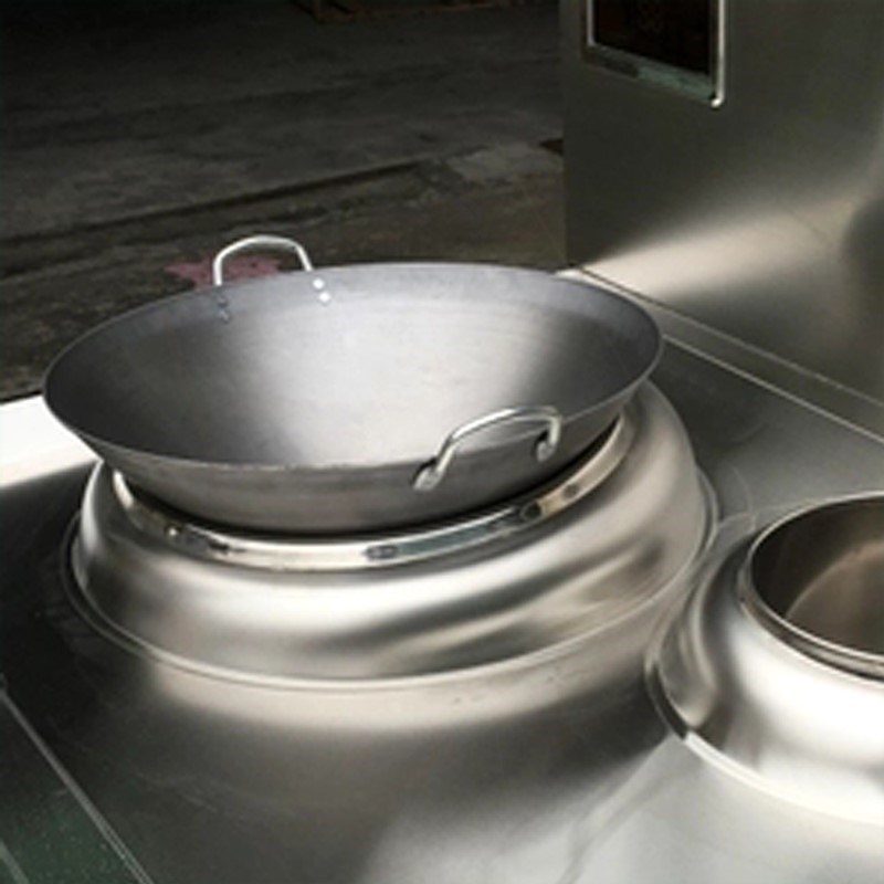 商用电磁炉大小炒组合炉大型电灶炒灶380V双头学校食堂大锅灶电