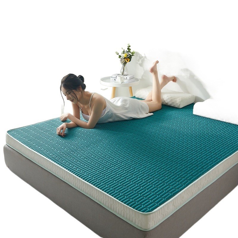 新款防塌陷凉感丝乳胶记忆海绵床垫酒店加厚10cm学生宿舍软垫