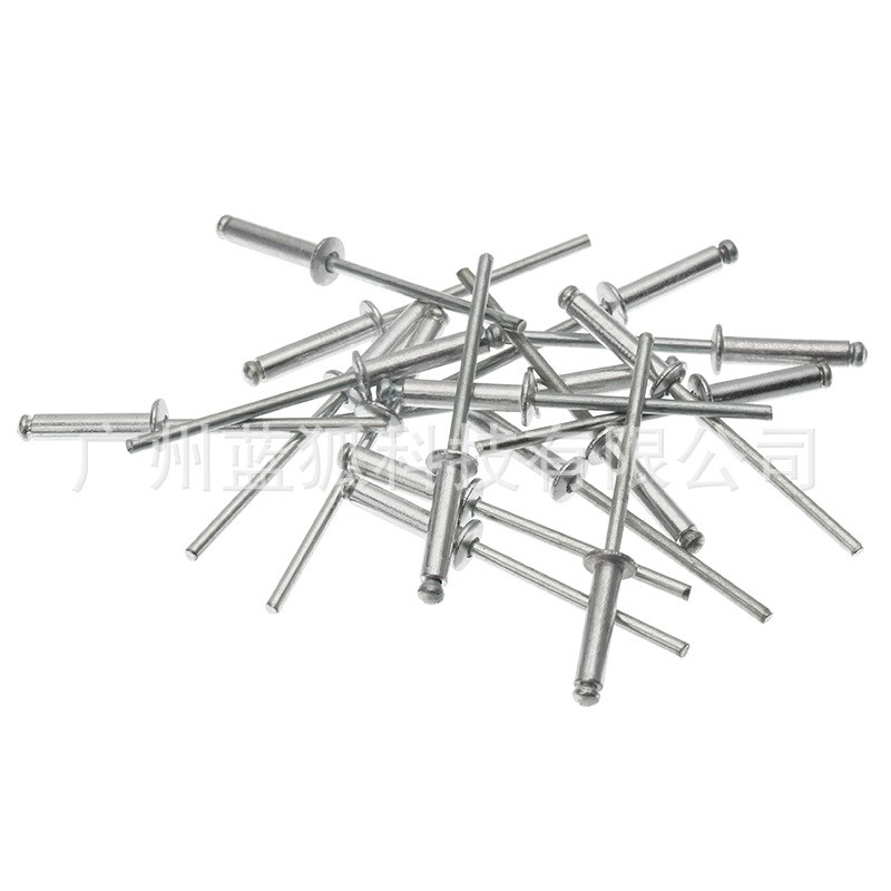 1000CPS盒装 半圆头K型抽心柳钉开口型铝制拉铆钉3.2*6/8/10/15mm