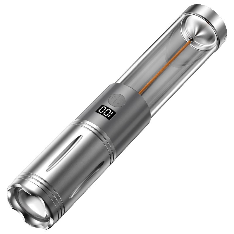 跨境简约露营灯柔光钨丝灯芯可悬挂支架无极调光高亮手电筒氛围灯