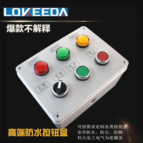 定制款防水按钮接线盒海上船用防水防雨按钮操控盒水上乐园控制盒