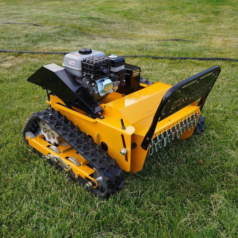 海拓工厂履带式遥控柴油割草机  9马力开荒除草机园林果园修剪机