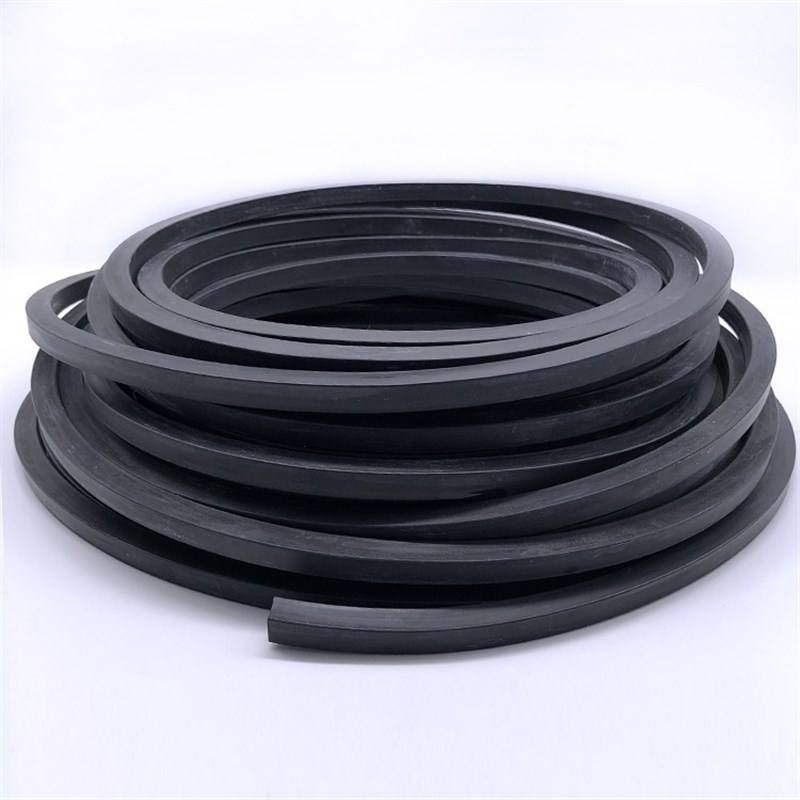 非标订FKM氟橡胶方条 耐磨FPM氟胶密封扁条 黑色高温方条30*30mm