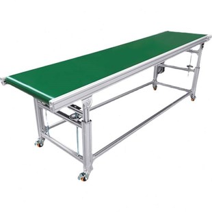 传送带无边框流水线升降式铝型材接驳机分拣机P爬坡机耐高温输送