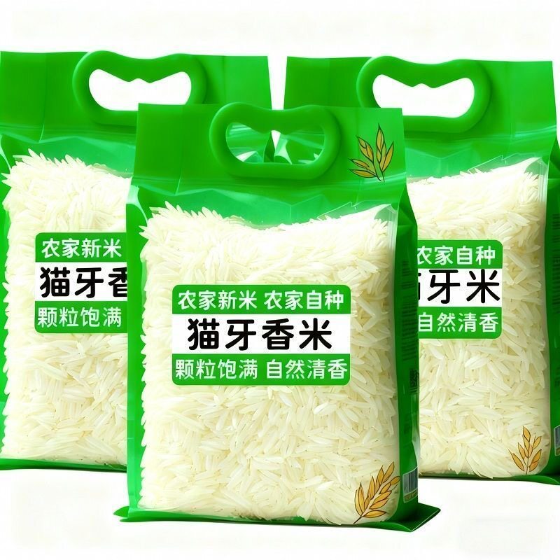【新米10斤】正宗长粒猫牙米炒饭大米农家当季新鲜煲仔饭南方250g