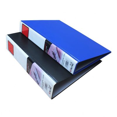 甄选日式打孔穿孔文件夹快捞夹二孔档案A4双孔合同插页袋透明快劳