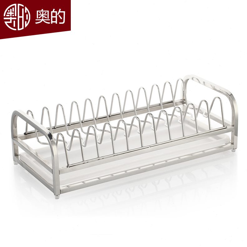 奥的 加厚304不锈钢层碗架 可移动式厨房用品沥碗架沥水置物架