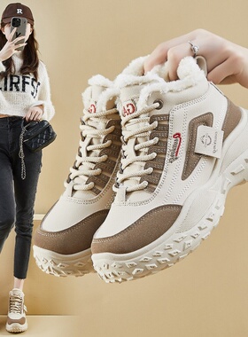 福建晋江品牌女鞋2025秋冬季女士帕拉鞋加绒保暖雪地靴运动休闲鞋
