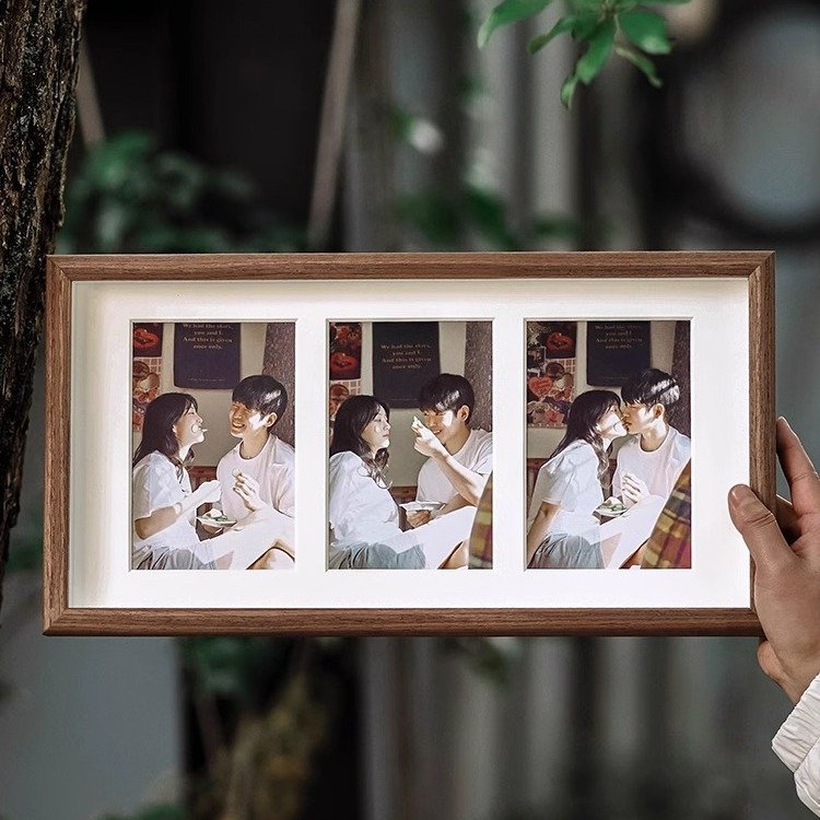三连四连相框组合6寸7寸毕业纪念摄影照片框可挂墙摆台画框手工框