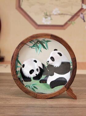 采购产品苏州刺绣摆件，手工双面刺绣，中国风工艺品，新中国风桌