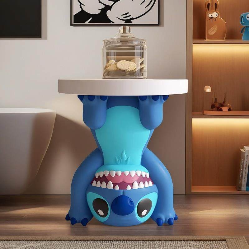 倒立史迪仔奶油风可移动边几 多功能沙发边桌床头柜客厅装饰角几,家居饰品,落地摆件,淘宝优惠券,粉丝福利购,淘宝优惠卷