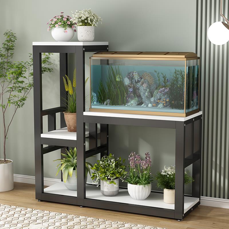 鱼缸架多层组合鱼缸底座底柜家用金属承重水簇箱底架鱼缸柜鱼缸架
