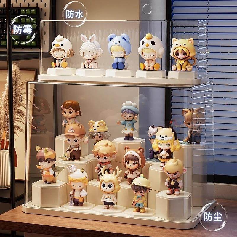盲盒展示架收纳压克力透明模型积木展示柜防尘适用展示盒,收纳整理,手办收纳盒,淘宝优惠券,粉丝福利购,淘宝优惠卷