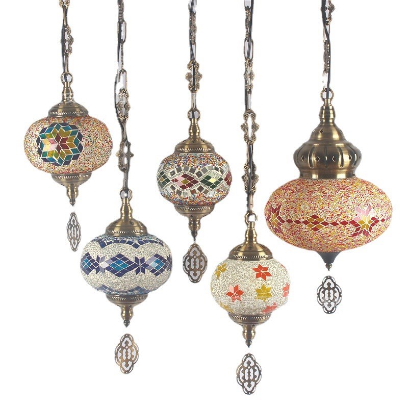 马赛克吊灯土耳其复古酒吧餐厅清吧台地中海吊灯创意特色灯具