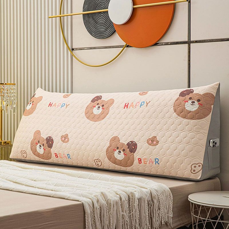 冰丝乳胶床头靠垫软包靠枕夏天季双人护腰靠背枕榻榻米床上靠背垫