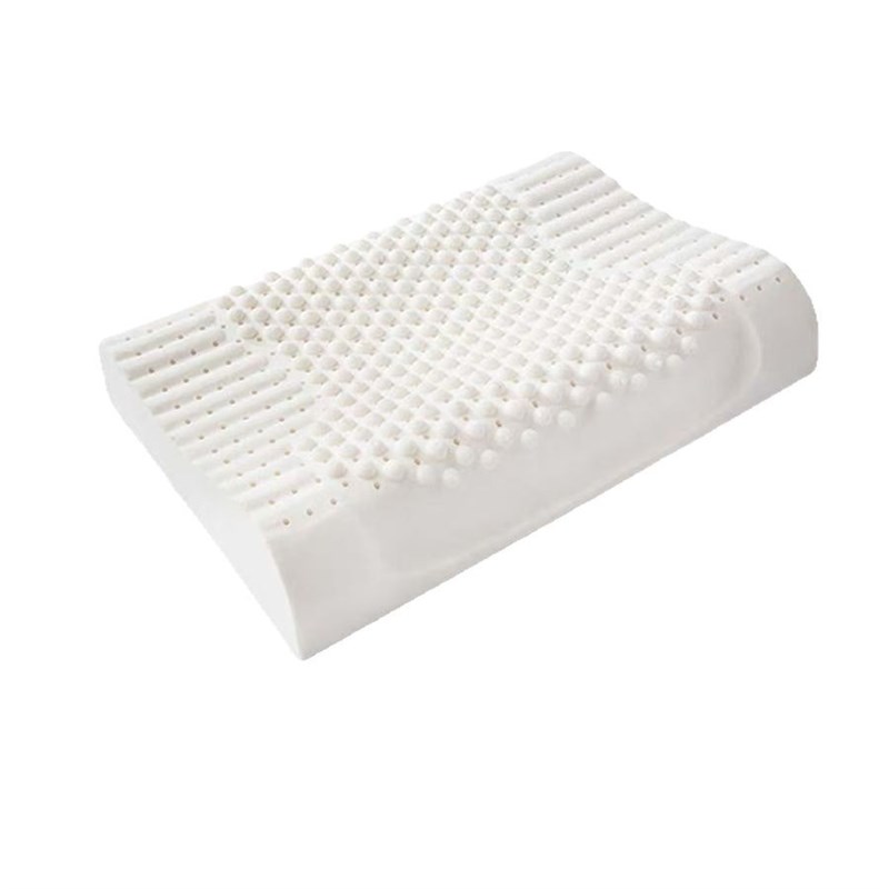 工厂泰国天然乳胶枕头 波浪形天然乳胶枕 家用小礼品颗粒枕芯