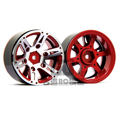 1.9寸合金属轮毂 1/10 SCX10 km2 TRX4 90046攀爬车金属轮毂