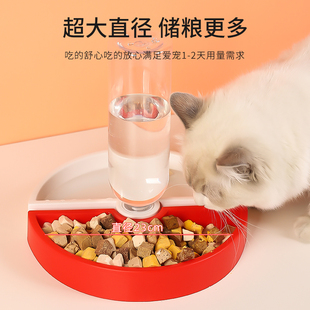 猫碗双碗自动饮水食盆狗盆狗碗狗狗猫咪J碗水碗Q防打翻饭盆宠物用