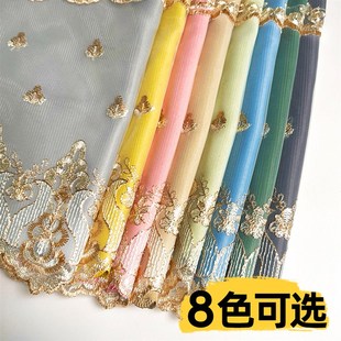 魔术贴窗 窗帘帘头双层绣花卧室遮光防止顶部漏F光眉头免打孔安装