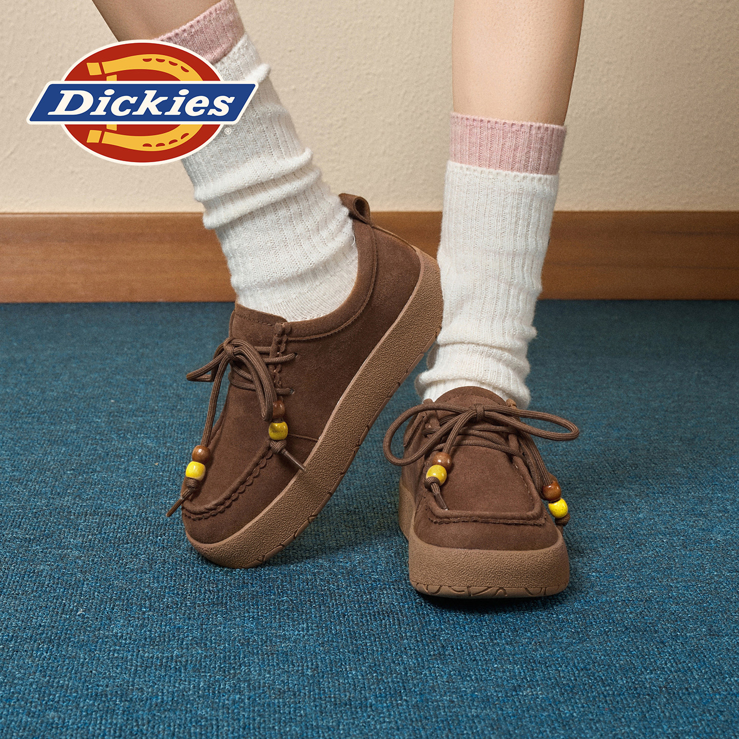 Dickies勃肯鞋女2025新款秋款袋鼠鞋复古小皮鞋豆豆鞋休闲鞋单鞋,女鞋,勃肯鞋/软木鞋,淘宝优惠券,粉丝福利购,淘宝优惠卷