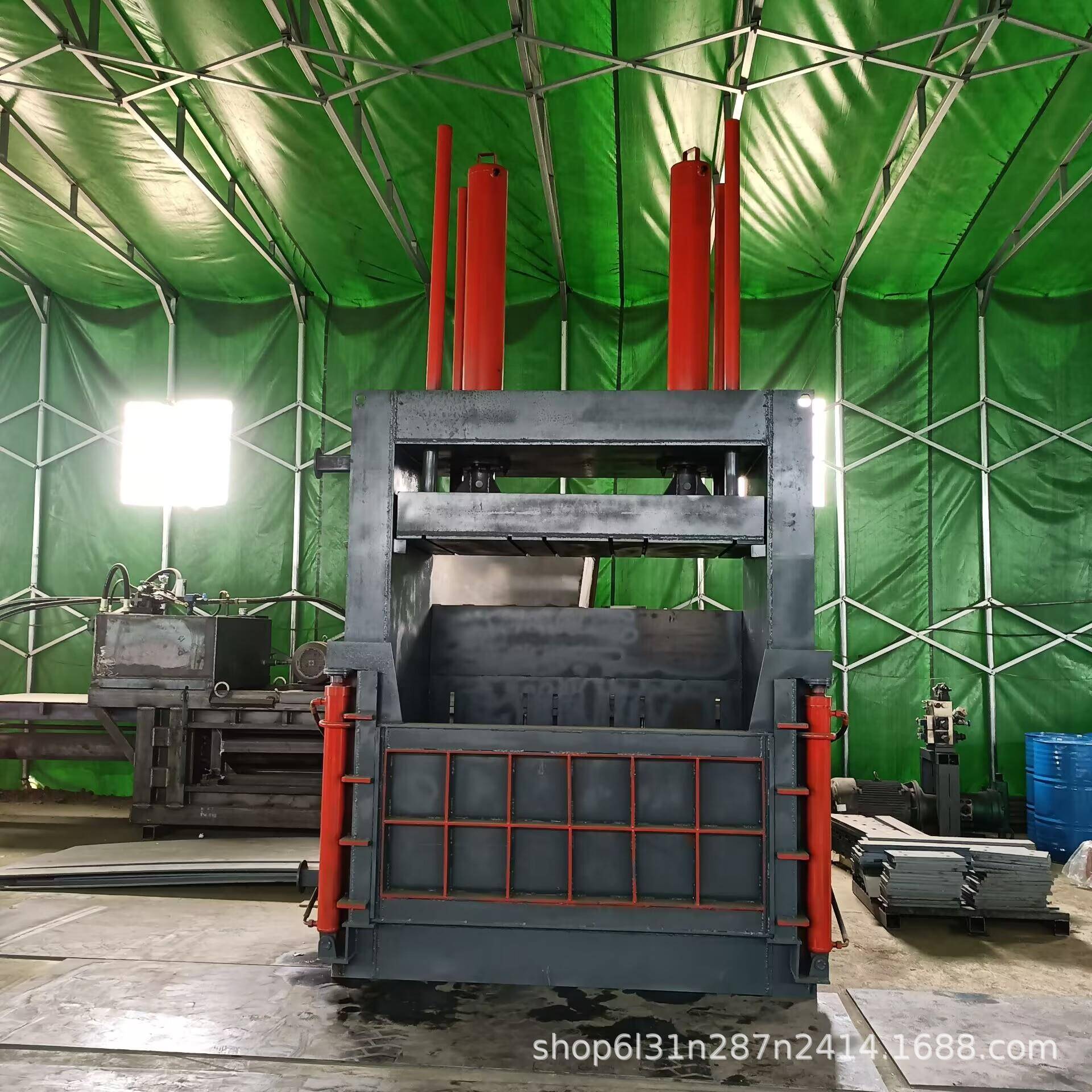 200吨立式全钢板打包机金属物料打包机铝合金立式打包机