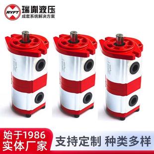 现货供应齿轮泵高压油泵液压泵双联齿轮泵液压增压泵