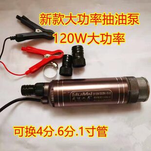抽油泵抽水泵12v24v220v大功率150W抽柴油洗车泵潜水泵
