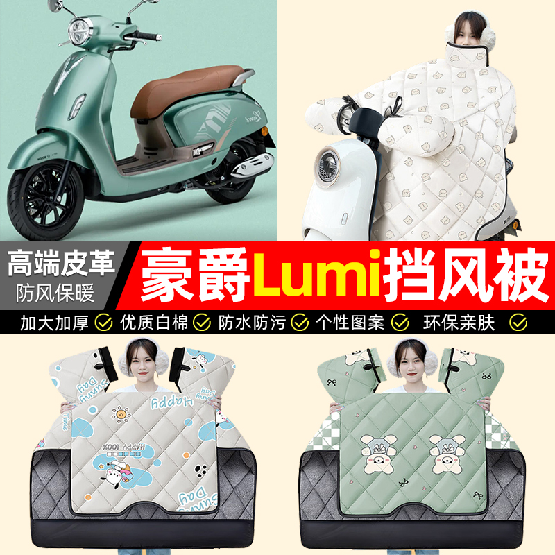 适用【豪爵Lumi125】加绒挡风被