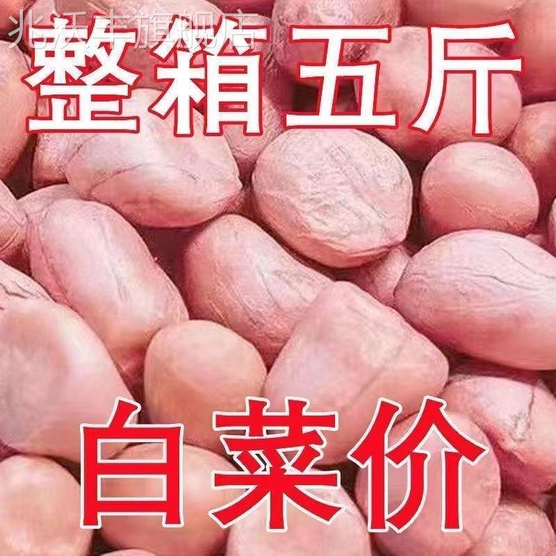 【5斤大降价】现剥新花生米新货粉皮新鲜大粒榨油白沙花生米10g装