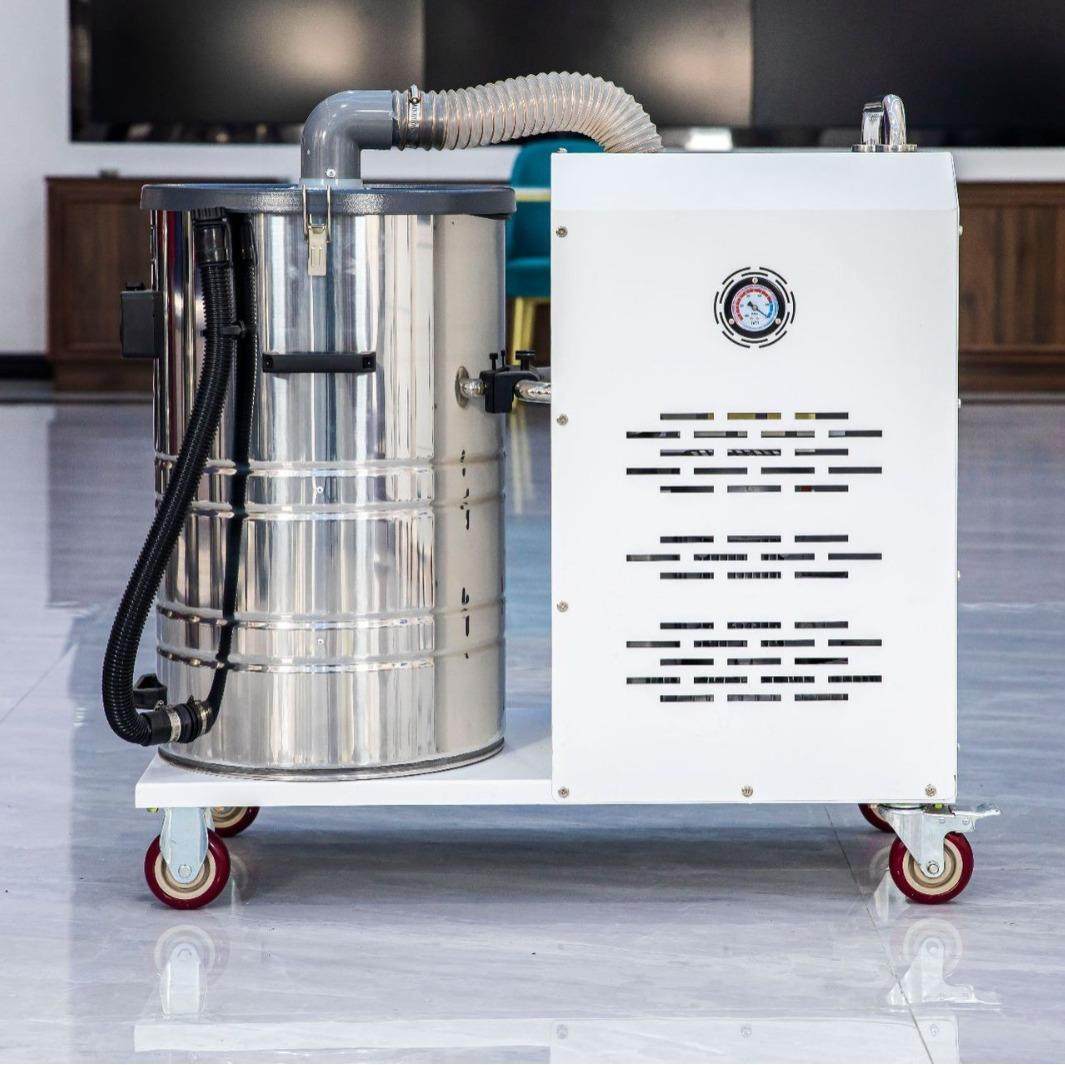 移动式工业吸尘器30L不锈钢吸尘器圆桶式高压吸尘器