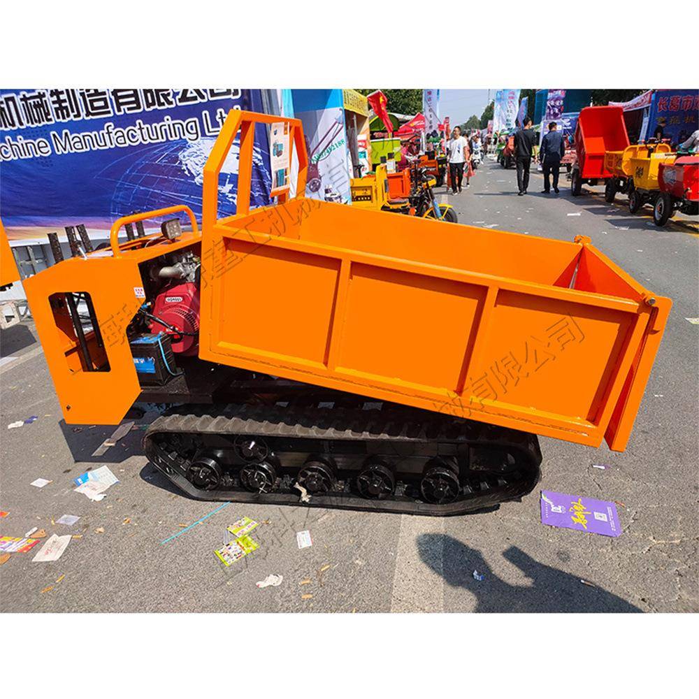 农用柴油履带装运车单杠小型山地运输车全地形橡胶自动装卸车