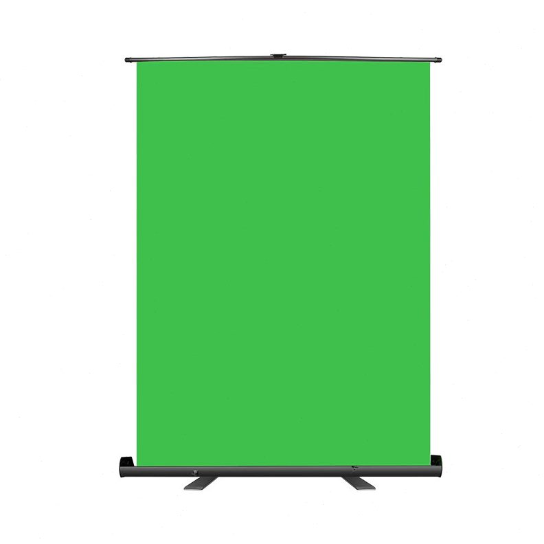 2*2便携式地拉式绿幕小型直播摄影背景布投影绿布 厂家现货直供