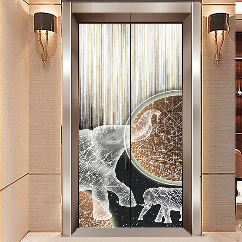 电梯门装饰贴纸整张防火门遮丑