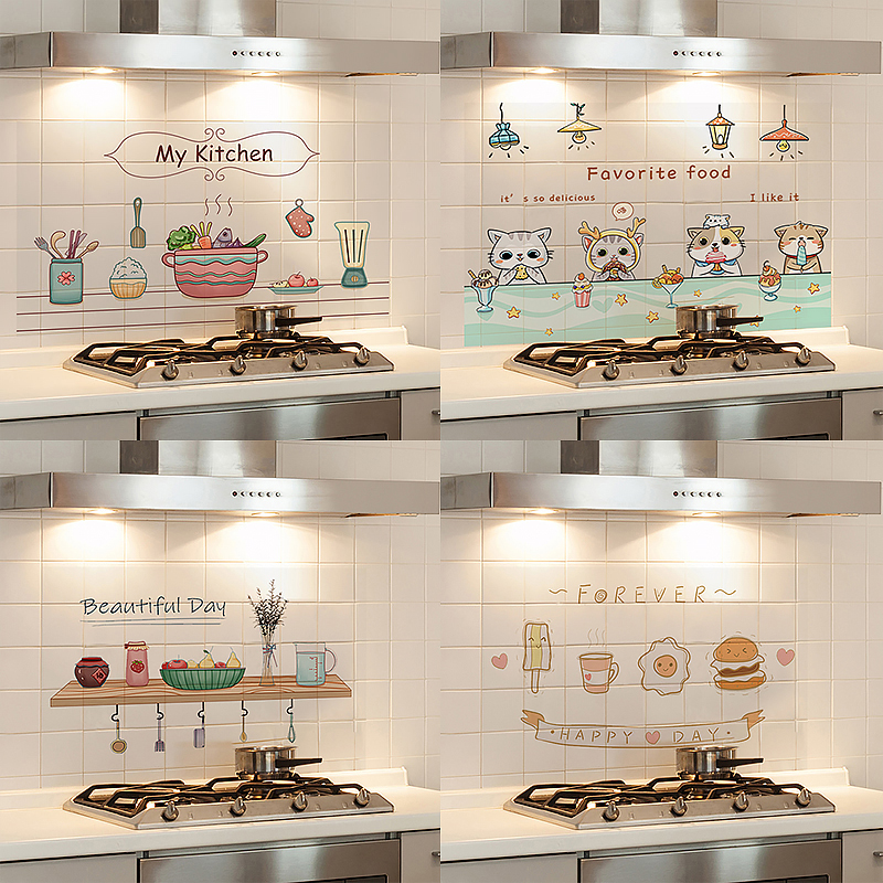 厨房防油贴纸透明静电防潮防水