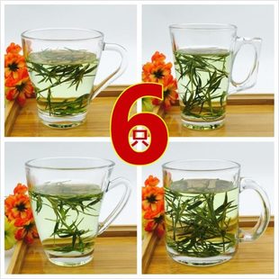 花茶杯楼耐热泡茶杯家用加厚 专用茶透明玻璃杯子办公室水杯带把