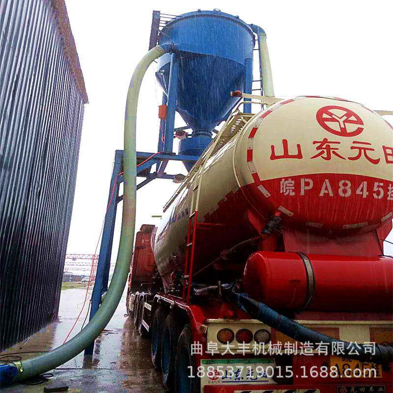 曲阜机械气力输送机吸送无尘炉灰上料吸灰机粉煤灰装罐车设备